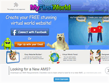 Tablet Screenshot of myfirstworld.com